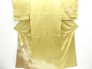 地紙に花模様刺繍訪問着